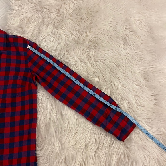J Crew | checked button up | red & blue - Picture 10 of 11